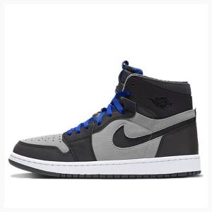 Grey / Black / Blue Nike Zoom Air CMFT LPL x Air Jordan Basketball Shoes Men's Air Jordan 1 | JD-798UI