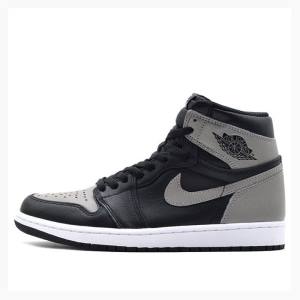 Grey / Black Nike Retro High OG Shadow Basketball Shoes Men's Air Jordan 1 | JD-391ET