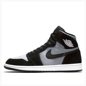 Grey / Black Nike Retro High PREM Basketball Shoes Men's Air Jordan 1 | JD-804BE