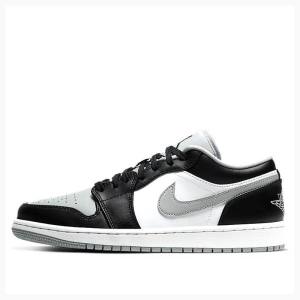 Grey / Black Nike Retro Low Smoke Sneakers Men's Air Jordan 1 | JD-386IG