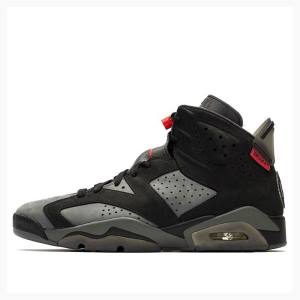 Grey / Black Nike Retro PSG Iron Infrared Basketball Shoes Men's Air Jordan 6 | JD-875BR