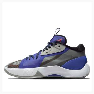 Grey / Blue Nike Zoom Separate PF Basketball Shoes Men's Air Jordan | JD-936AW