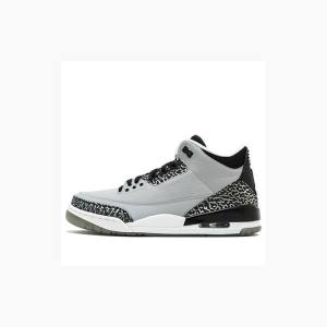 Grey Nike Retro Wolf Basketball Shoes Men's Air Jordan 3 | JD-560UI