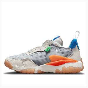 Grey / Orange / Blue Nike Delta 2 Running Shoes Men's Air Jordan | JD-214CI