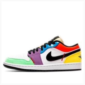 Multicolor Nike Low Lightbulb Sneakers Women's Air Jordan 1 | JD-560HL