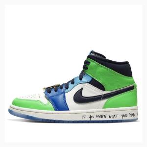 Multicolor Nike Mid Melody Eshani - Fearless Basketball Shoes Women's Air Jordan 1 | JD-432NI