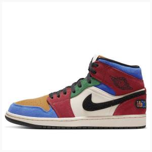 Multicolor Nike Mid The Great Basketball Shoes Men's Air Jordan 1 | JD-598UN