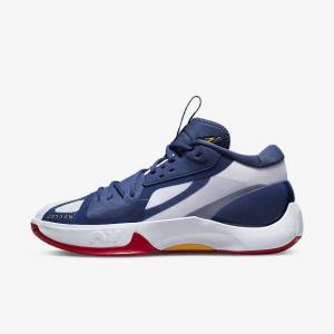 Navy / White / Red / Gold Nike Zoom Separate Men's Air Jordan | NK895XWY