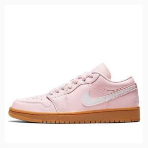 Pink Nike Low Gum Sneakers Women's Air Jordan 1 | JD-236SJ