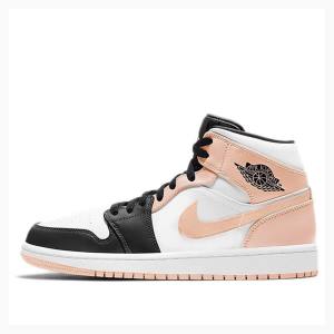 Pink Nike Mid Crimson Tint Basketball Shoes Men's Air Jordan 1 | JD-203KL