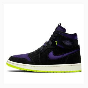 Purple / Black / Green Nike Zoom Air CMFT Halloween Sneakers Women's Air Jordan 1 | JD-198LG