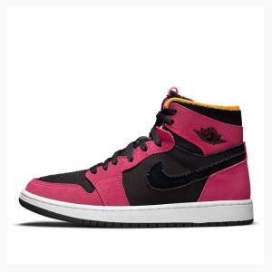 Purple / Black Nike High Zoom Comfort Fireberry Basketball Shoes Men's Air Jordan 1 | JD-371FU