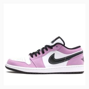 Purple / Black Nike Low SE 'Light Purple' Sneakers Men's Air Jordan 1 | JD-035MJ