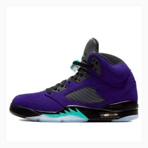 Purple / Black Nike Retro Alternate Grape Basketball Shoes Men's Air Jordan 5 | JD-821QC