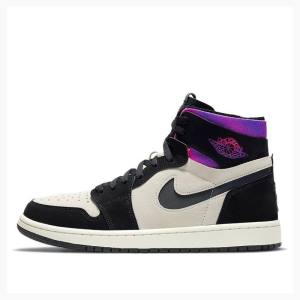 Purple / Black Nike Zoom CMFT PSG PSG Basketball Shoes Men's Air Jordan 1 | JD-436ZH