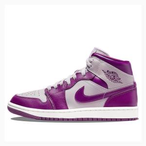 Purple Nike Mid Magenta Basketball Shoes Women's Air Jordan 1 | JD-086UY