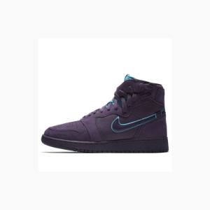 Purple Nike Rebel XX Dark Raisin Basketball Shoes Women's Air Jordan 1 | JD-518GI