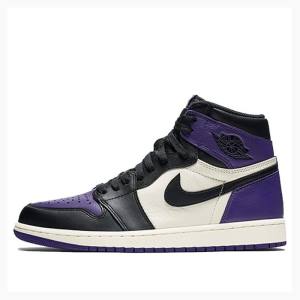 Purple Nike Retro High OG Court Basketball Shoes Men's Air Jordan 1 | JD-072NF