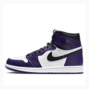 Purple Nike Retro High OG Court Basketball Shoes Men's Air Jordan 1 | JD-314PZ