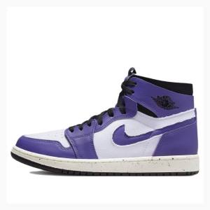 Purple Nike Zoom Air CMFT Dark Iris Basketball Shoes Men's Air Jordan 1 | JD-982IE