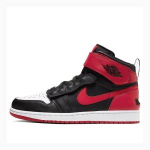 Red / Black Nike High Flyease Black Gym Red Basketball Shoes Men's Air Jordan 1 | JD-208FE