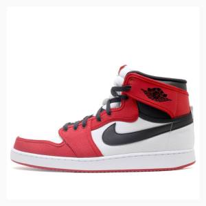 Red / Black Nike KO High OG Chicago Basketball Shoes Men's Air Jordan 1 | JD-980WZ