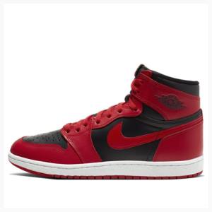 Red / Black Nike Retro High '85 OG Varsity Red Basketball Shoes Men's Air Jordan 1 | JD-063DY