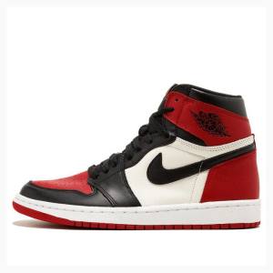 Red / Black Nike Retro High OG Bred Toe Basketball Shoes Men's Air Jordan 1 | JD-269YW