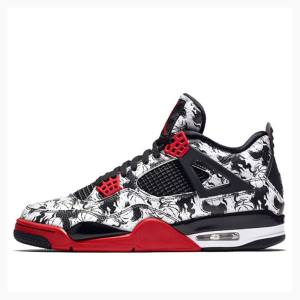 Red / Black Nike Retro SNGL DY Singles Day - Tattoo Basketball Shoes Men's Air Jordan 4 | JD-269LK