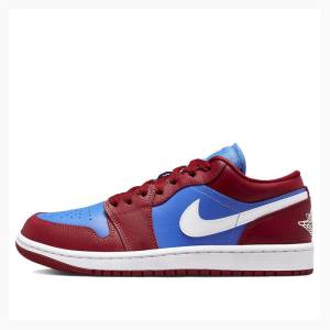 Red / Blue Nike Low Sneakers Women's Air Jordan 1 | JD-813YI