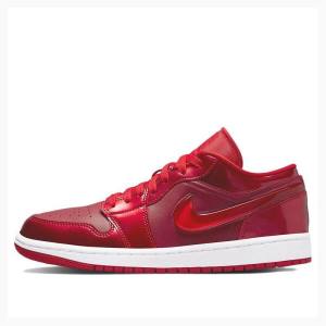 Red Nike Low SE Sneakers Women's Air Jordan 1 | JD-825WZ