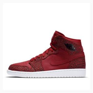 Red Nike Retro High Gym Cement Basketball Shoes Men's Air Jordan 1 | JD-278JC