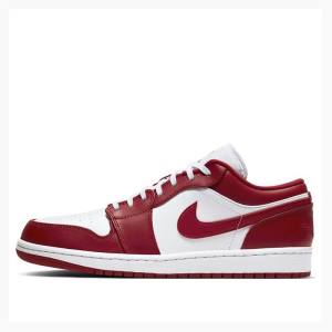 Red Nike Retro Low Gym Sneakers Men's Air Jordan 1 | JD-840ZV