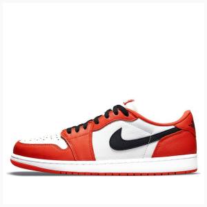 Red Nike Retro Low OG Starfish Sneakers Men's Air Jordan 1 | JD-791LN