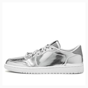 Silver Nike Retro OG Pinnacle Basketball Shoes Men's Air Jordan 1 | JD-415PO