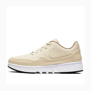 White / Beige Nike Jester XX Low Sneakers Women's Air Jordan 1 | JD-052XK