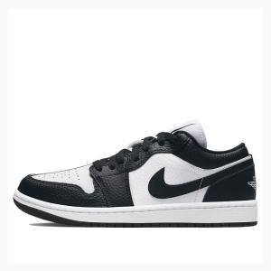 White / Black Nike Low SE Homage Sneakers Women's Air Jordan 1 | JD-805BN