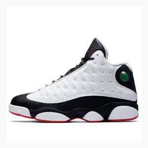 White / Black Nike Retro He Got Game 2018 Basketball Shoes Men's Air Jordan 13 | JD-802SL