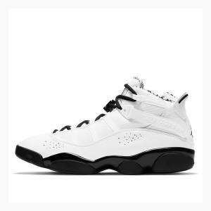 White / Black Nike Rings Motorsport (2021) Basketball Shoes Men's Air Jordan 6 | JD-852TV