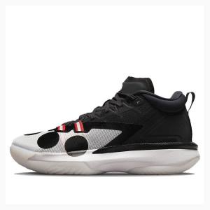 White / Black Nike X Naruto Zion 1 SP PF Basketball Shoes Men's Air Jordan | JD-685SE