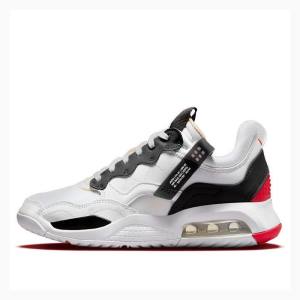 White / Black / Red Nike MA2 Fire Red Running Shoes Women's Air Jordan | JD-978GI