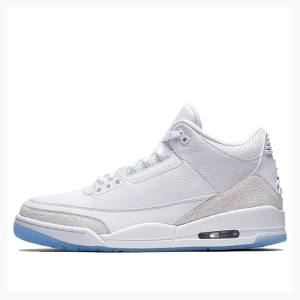 White / Blue Nike Retro Basketball Shoes Men's Air Jordan 3 | JD-213EM