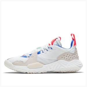 White / Blue / Red Nike Delta Running Shoes Women's Air Jordan | JD-519GF