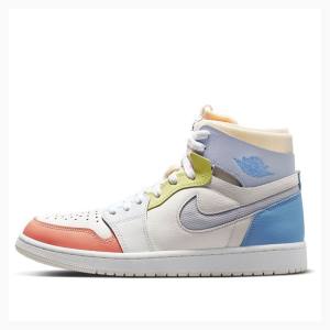 White / Blue / Red Nike Zoom Air CMFT To My First Coach Basketball Shoes Men's Air Jordan 1 | JD-594MH