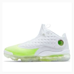 White / Green Nike Reign Volt Basketball Shoes Women's Air Jordan | JD-578UT