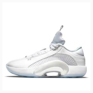 White Nike Low Sneakers Men's Air Jordan 35 | JD-763DA