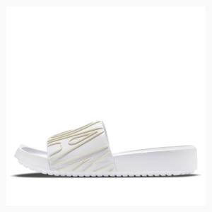 White Nike Nola Slides Women's Air Jordan | JD-451RG