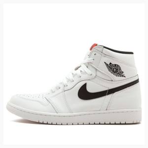 White Nike Retro High OG Yin Yang Pack Basketball Shoes Men's Air Jordan 1 | JD-308YX