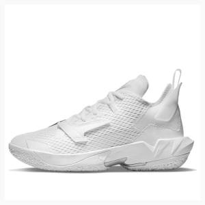 White Nike Why Not Zer0.4 PF 4 Basketball Shoes Men's Air Jordan | JD-867BE