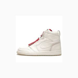 White Nike X Anna Wintour Retro High Zip AWOK Basketball Shoes Women's Air Jordan 1 | JD-691XO